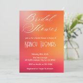 赤面ピンクブライダルシャワー 招待状 (スタンド正面)