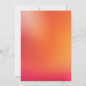 赤面ピンクブライダルシャワー 招待状 (裏面)