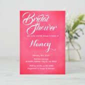 赤面ピンクブライダルシャワー 招待状 (スタンド正面)