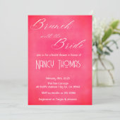 赤面ピンクブライダルシャワー 招待状 (スタンド正面)