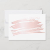 赤面ピンクブラシストロークビジネスオーダー  サンキューカード (裏面)