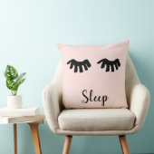 赤面ピンクブラックグラムアイドラッシュスリープ クッション (椅子)