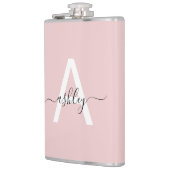 赤面ピンクブラックモノグラムガーリーバチェロレッテ フラスク (左)