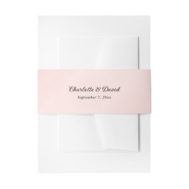 赤面ピンクブラック結婚ズ 招待状ベリーバンド