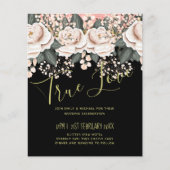 赤面ピンクブラック結婚フローラ予算 (正面)