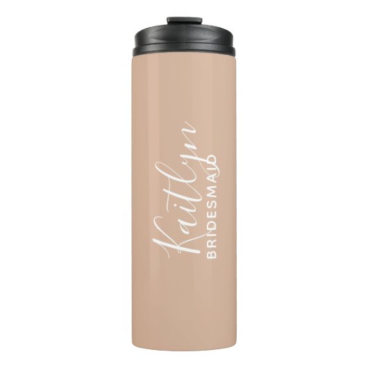 赤面ピンクブラパーソナライズされたイド   タンブラー (正面)