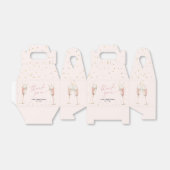 赤面ピンクブランチとバブリーシックブライダルシャワー フェイバーボックス (折り畳みなし)