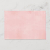 赤面ピンクブルゴーニュフローラウォーター色ブックスベビー エンクロージャーカード (裏面)