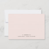 赤面ピンクブルゴーニュプロテアフローラ水彩 ノートカード (裏面)