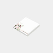 赤面ピンクブルゴーニュプロテアフローラ水彩 ポストイット (アングル)