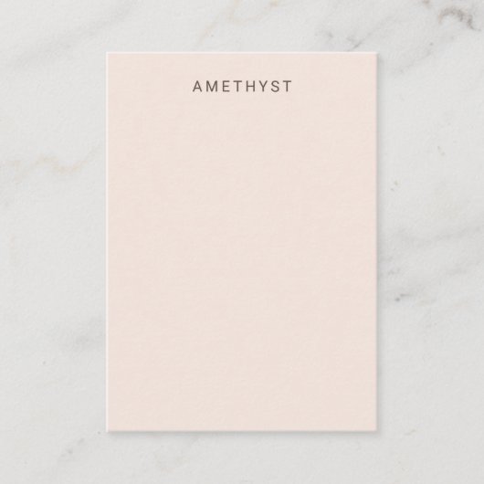 赤面ピンクブレスレットディスプレイカード 名刺 (正面)