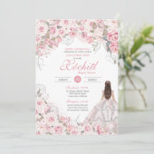 赤面ピンクブロッサムエレガントキンセアニェラ 招待状 (スタンド正面)