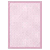 赤面ピンクプレイドテーブルクロスとギンガムスタイル テーブルクロス (正面)