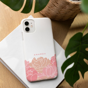 赤面ピンクプーパーソナライズされたニーiPhoneケース iPhone 16ケース
