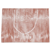 赤面ピンクヘビプリント ラージペーパーバッグ (正面)