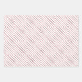 赤面ピンクベビーシャワーテディベアとバルーン ラッピングペーパーシート (正面3)