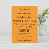 赤面ピンクベビーシャワー招待状for a boy 招待状 (スタンド正面)