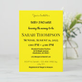 赤面ピンクベビーシャワー招待状for a boy 招待状 (スタンド正面)