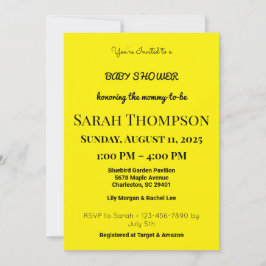 赤面ピンクベビーシャワー招待状for a boy 招待状