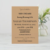 赤面ピンクベビーシャワー招待状for a boy 招待状 (スタンド正面)