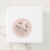 赤面ピンクベビートゥビーハニーシャワーメッセージカード フェイバータグ (インサイチュ)