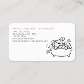 赤面ピンクペットグルーミング ロイヤリティカード (裏面)