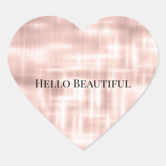 赤面ピンクホワイトグラム ハートシール (正面)