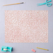 赤面ピンクホワイトグリッターレオパードプリント         薄葉紙 (クラフト)