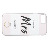 赤面ピンクホワイトストライプ金ゴールドダイヤモンドブラックスクリプト Case-Mate iPhoneケース (裏面(横))