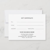 赤面ピンクホワイトビジネスギフト券カード (裏面)
