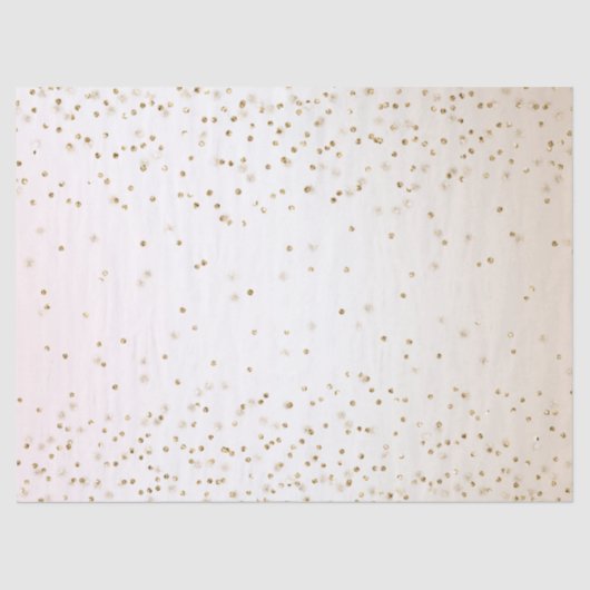 赤面ピンクホワイトピーチグラデーション金ゴールド紙吹雪 薄葉紙 (正面)