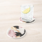 赤面ピンクホワイトブラックコワイド動物 コースター (側面)