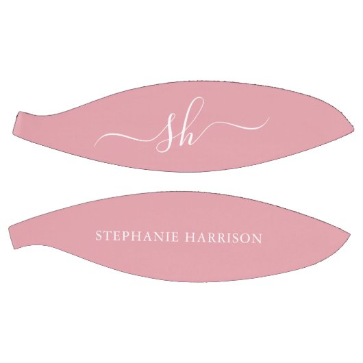 赤面ピンクホワイト名前をカスタムするモノグラム バスケットボール (パネル)