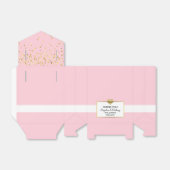 赤面ピンクホワイト金ゴールドハートパーティー結婚の好意 フェイバーボックス (折り畳みなし)