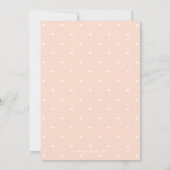 赤面ピンクホースシューウエスタン女性のカーボーイベビーシャワー 招待状 (裏面)