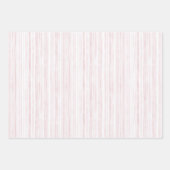 赤面ピンクボウギフトハートチャーム誕生日 ラッピングペーパーシート (正面3)