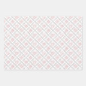 赤面ピンクボウギフトハートチャーム誕生日 ラッピングペーパーシート (正面2)