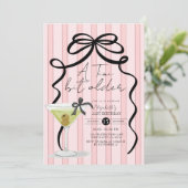 赤面ピンクボウコケットオリーブマルティーニ誕生日 招待状 (スタンド正面)
