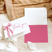 赤面ピンクボウコケット卒業サンキューカード サンキューカード