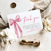 赤面ピンクボウコケット卒業サンキューカード 招待状