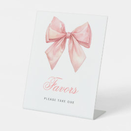 赤面ピンクボウシャワーウィズサイン 台座サイン