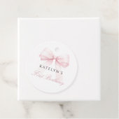 赤面ピンクボウファースト誕生日 フェイバータグ (インサイチュ)