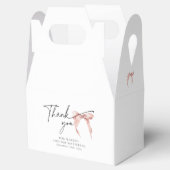 赤面ピンクボウブライダルコケットゲーブルビーフボックス フェイバーボックス (オープン)