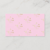 赤面ピンクボウブライダルシャワーレシピ要求 エンクロージャーカード (裏面)