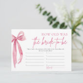 赤面ピンクボウ新婦は何歳のゲームだった 招待状 (スタンド正面)