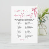 赤面ピンクボウ私は世界中のゲームであなたを愛 招待状 (スタンド正面)