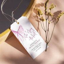 赤面ピンクボウ結び目ブライダルシャワー