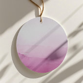 赤面ピンクボウ結び目ブライダルシャワー フェイバータグ