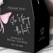 赤面ピンクボウ結び目ブライダルシャワー フェイバーボックス