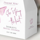 赤面ピンクボウ結び目ブライダルシャワー フェイバーボックス